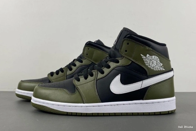 White Lightweight 1 3096 Black DQ8426-  Olive Mid 7 Jordan 0825